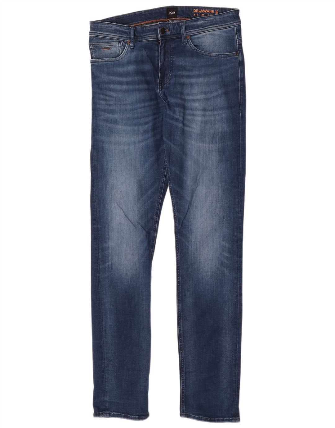 Hugo Boss Mujer Delaware Slim Jeans W32 L34 Algodón Azul