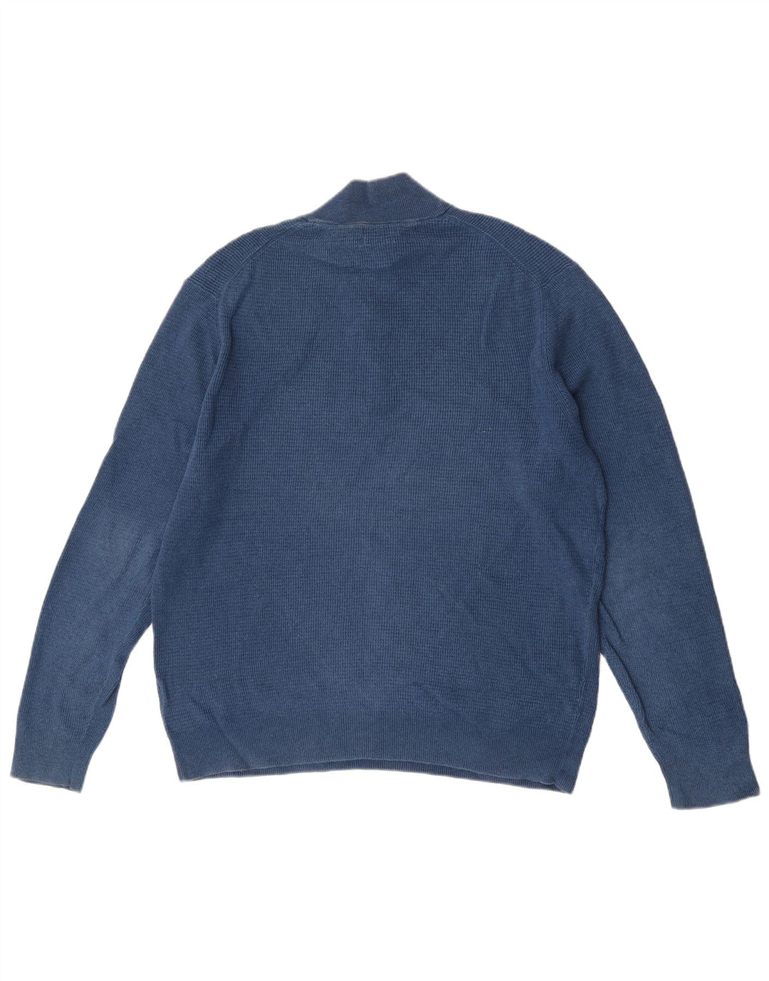 Massimo Dutti Jersey Hombre con Cremallera y Cuello XL Azul
