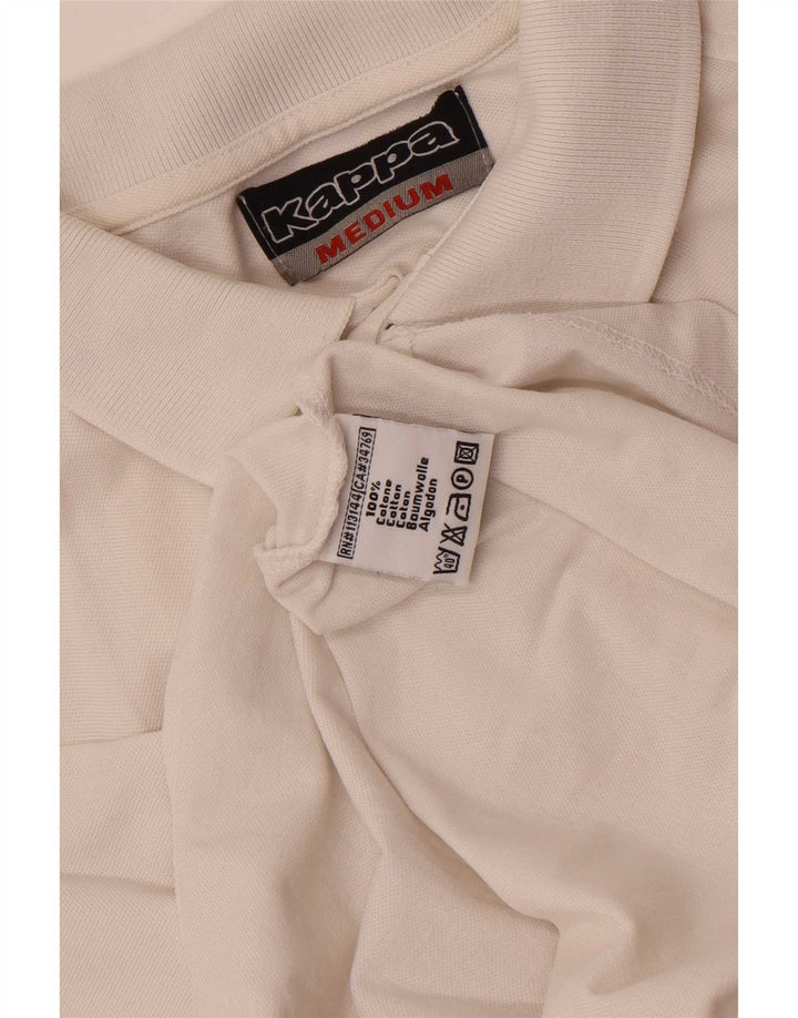 Polo Kappa Hombre Algodón Blanco Mediano