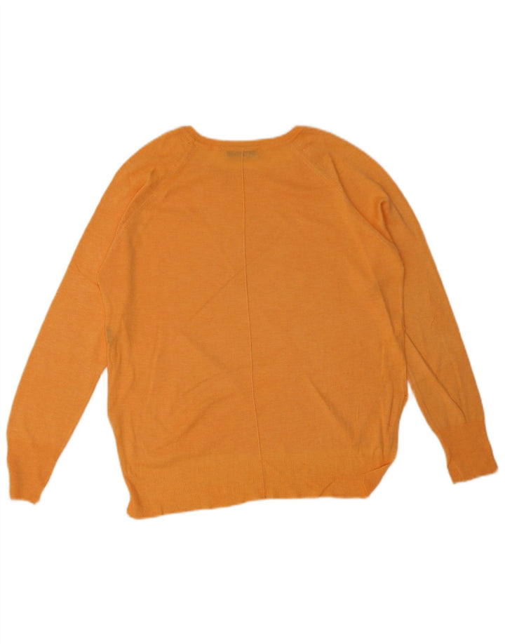 Zara - Jersey con cuello barco para mujer, talla 40, color naranja mediano