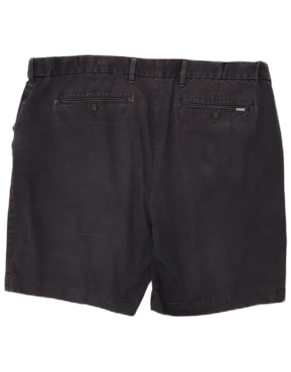 Marks & Spencer Pantalones cortos chinos para hombre W44 2XL Algodón azul marino