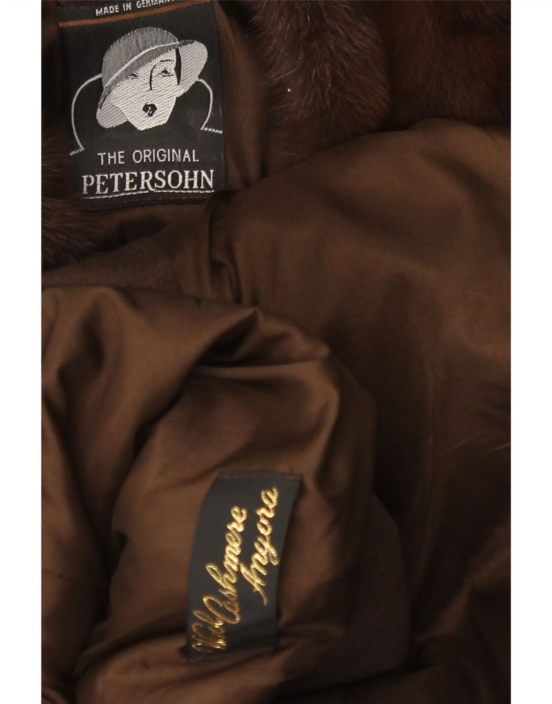 VINTAGE Abrigo de gran tamaño para mujer Reino Unido 14 Lana caqui grande