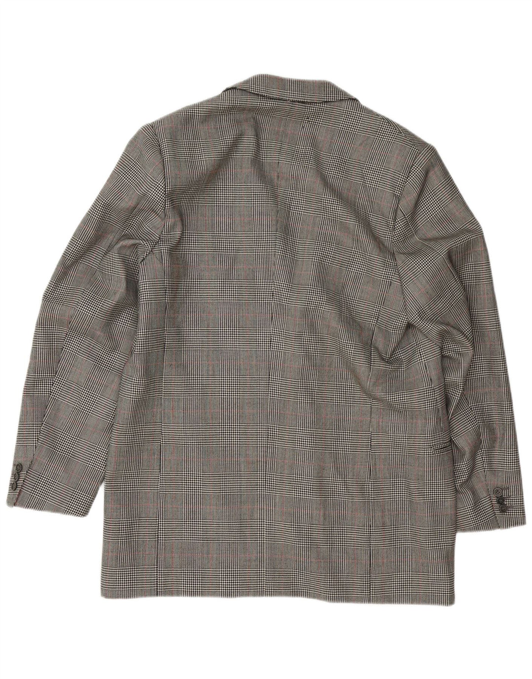 VINTAGE Chaqueta Blazer de 3 Botones para Hombre Reino Unido 38 Pata de Gallo Gris Medio