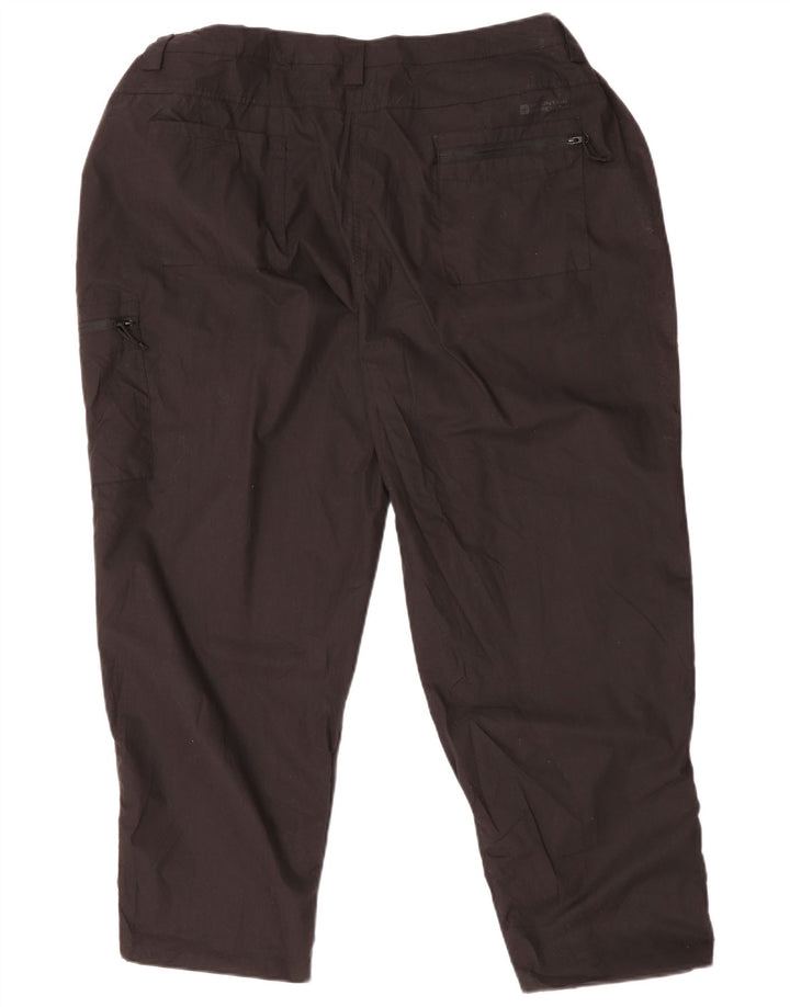 MOUNTAIN WAREHOUSE Pantalones cargo cónicos para mujer UK 22 3XL W42 L28 Negro