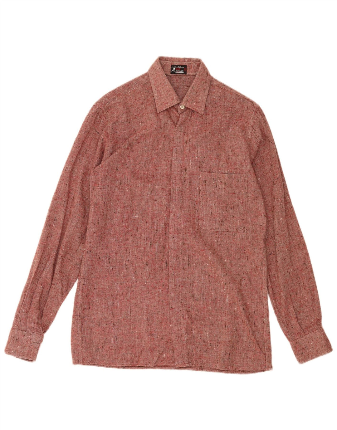 Camisa Romana Para Hombre Talla 36 14 Pequeña Moteada Roja