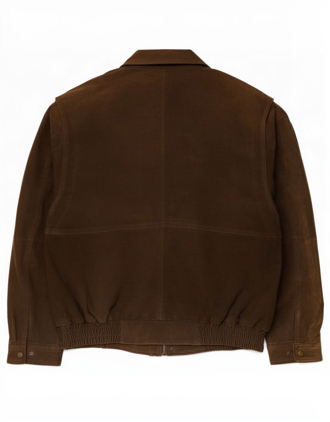Chaqueta básica de ante para hombre UK 40 Large Brown Leather