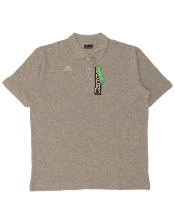Kappa Polo Hombre XL Gris Algodón