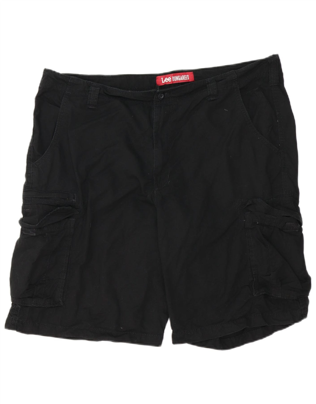 Lee Mens Dungarees Cargo Shorts W40 XL Algodón Negro