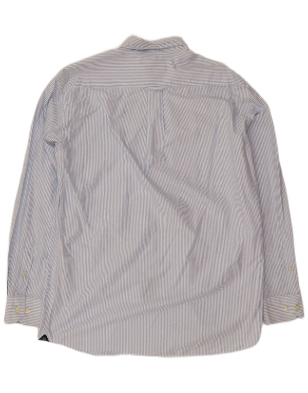 Camisa Gant Hombre Grande Algodón A Rayas Azul
