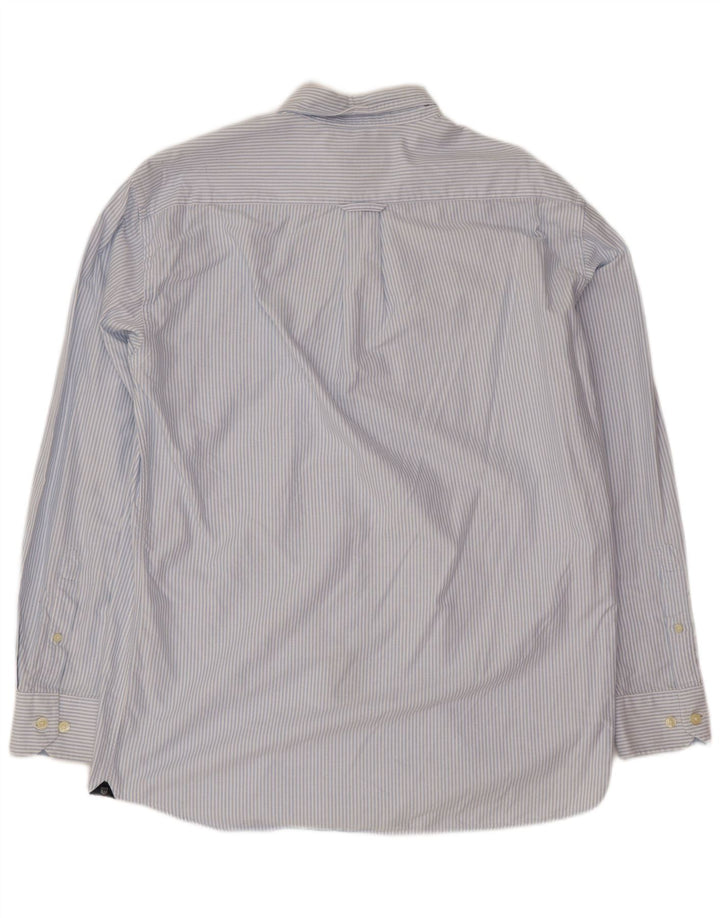 Camisa Gant Hombre Grande Algodón A Rayas Azul