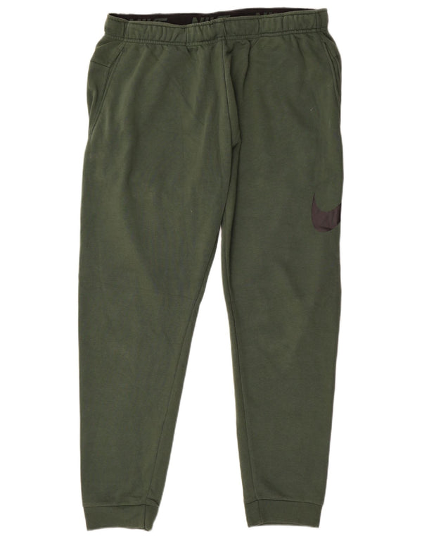 NIKE Hombre Dri Fit Standard Fit Chándal Pantalones Joggers Grande Verde