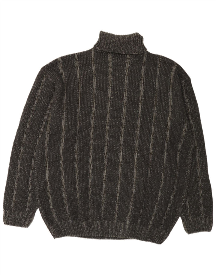 Canda - Jersey para hombre con cuello vuelto, talla 2XL, color gris Argyle/acrílico diamante