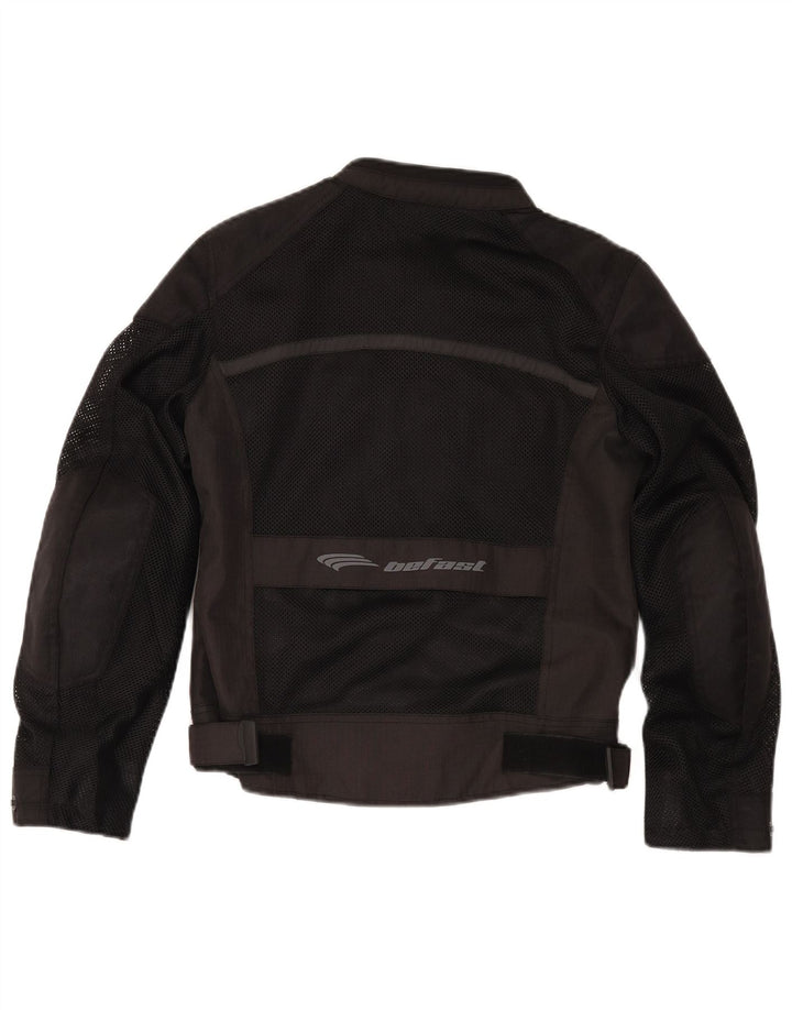 Befast Chaqueta Motorstyle Graphic Racer para Mujer UK 40 Mediano Poliéster Negro