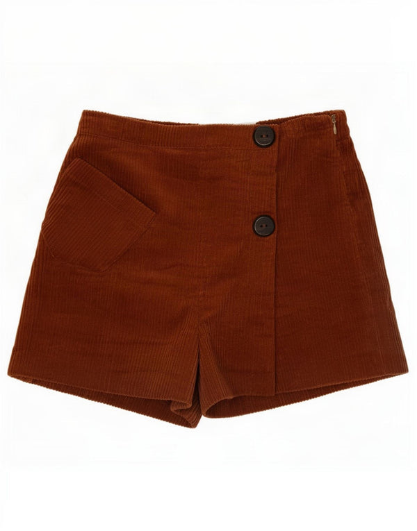 Zara Pantalón Corto Pana Niña 13-14 Años W24 Marrón