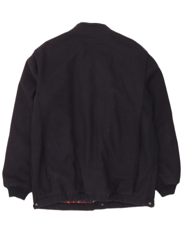 Wrangler Abrigo cortavientos para hombre UK 42 XL Lana azul marino