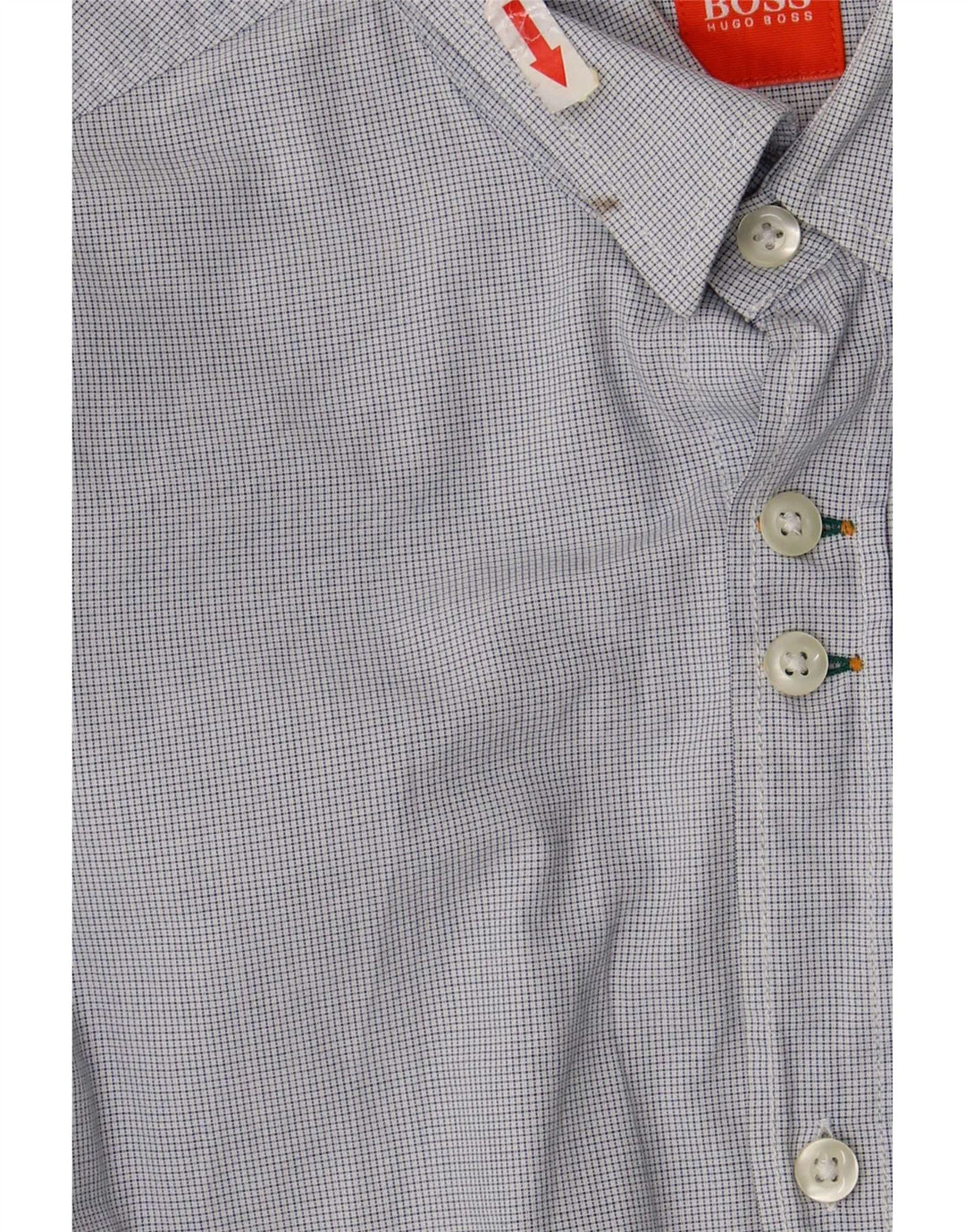 Camisa Hugo Boss Hombre Vichy Azul Medio