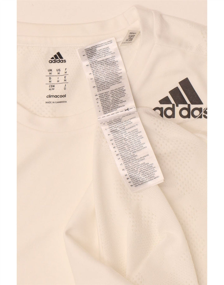 Camiseta Adidas Hombre Top Medium Blanco Poliéster