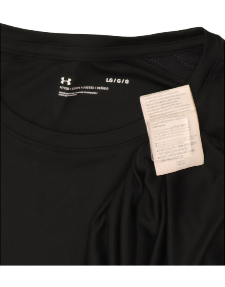 Under Armour Camiseta de manga larga para hombre Poliéster negro grande