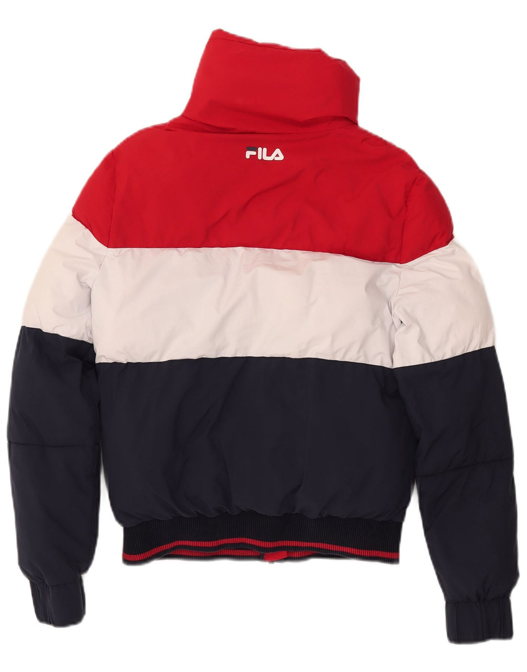 Fila Chaqueta acolchada extragrande para mujer UK 10 Small Multicolor Colorblock