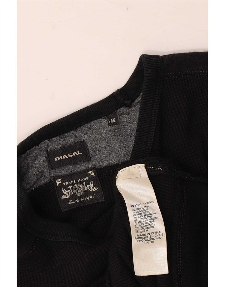 Diesel Hombre Sudadera Jumper Medium Negro Algodón