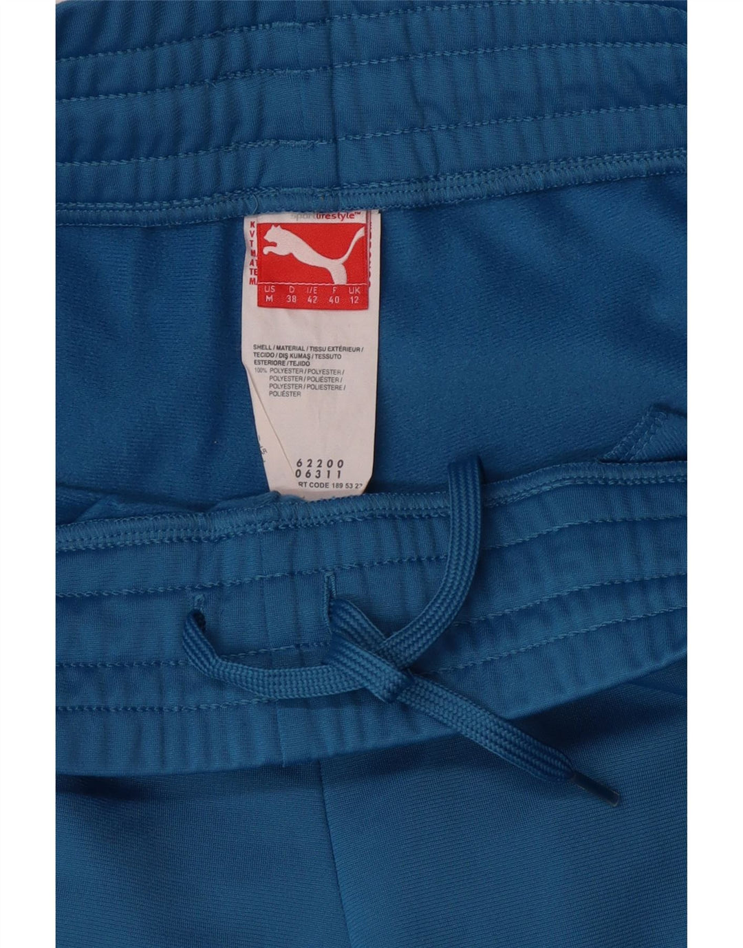 Puma - Pantalones de chándal para mujer, talla 40, poliéster, color azul medio