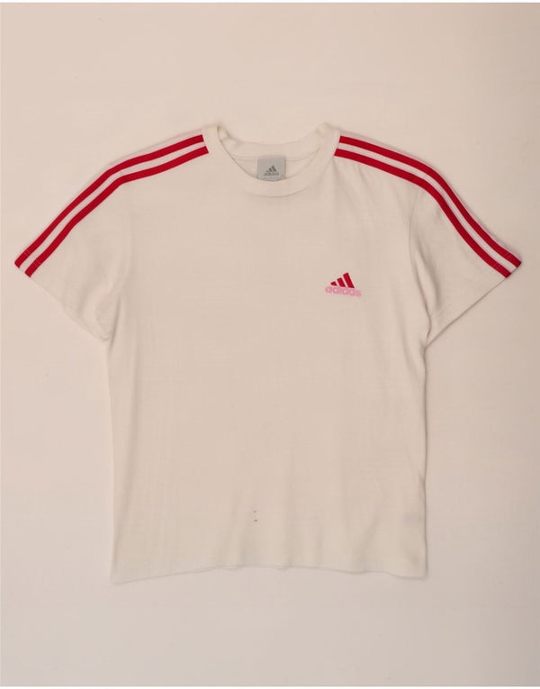 Adidas Camiseta para mujer Top UK 12 Medium White Cotton