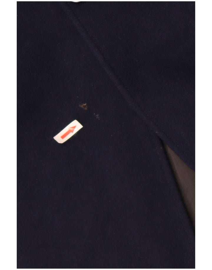Abrigo para hombre Jigsaw UK 38 Lana azul marino mediana