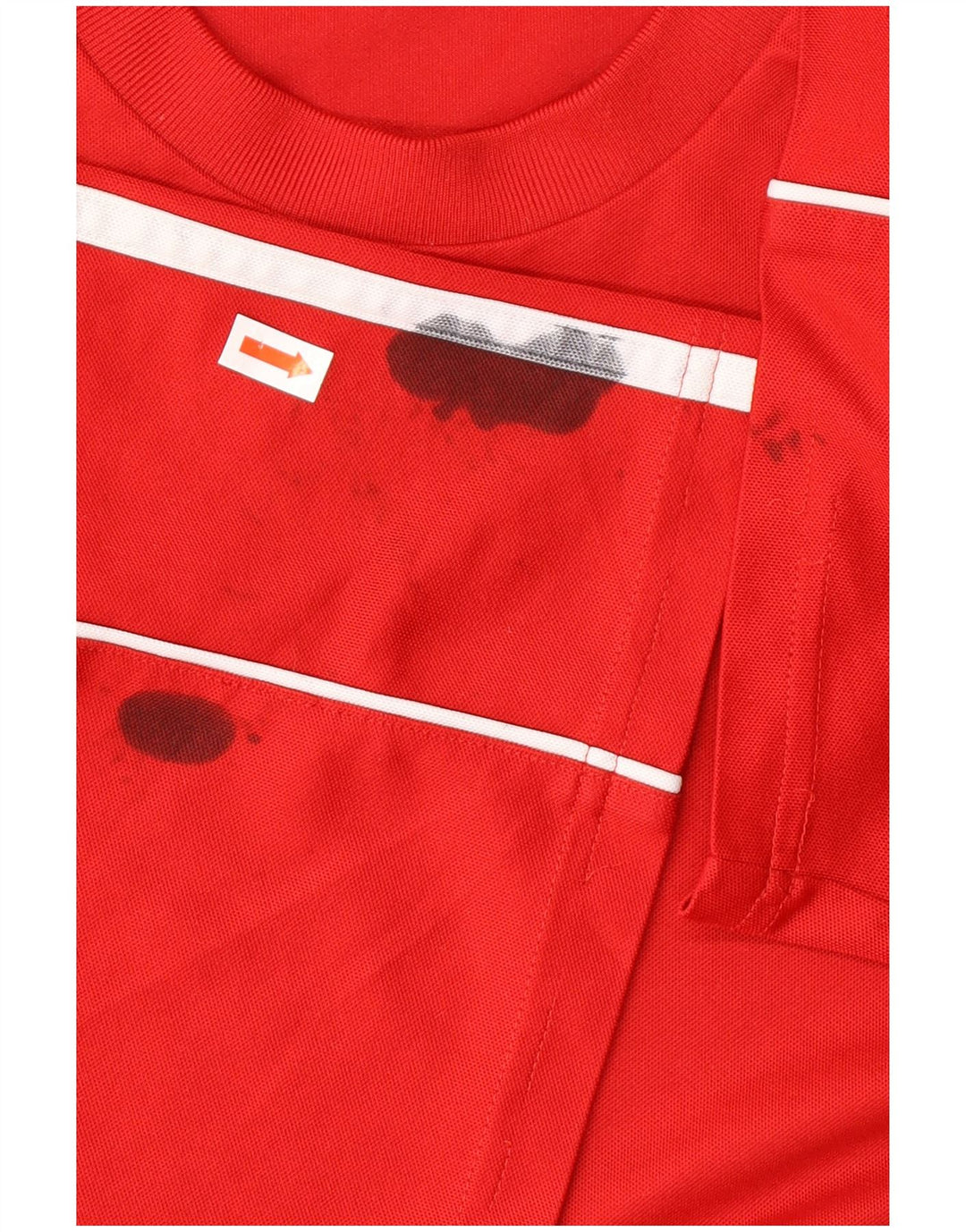 ADIDAS Camiseta gráfica Climalite para hombre Top XL Poliéster rojo