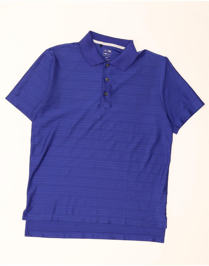Adidas Hombre Climacool Polo Polo Azul Medio Rayas Poliéster