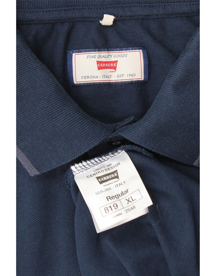 CARRERA Polo Hombre Regular Fit XL Algodón Azul Marino