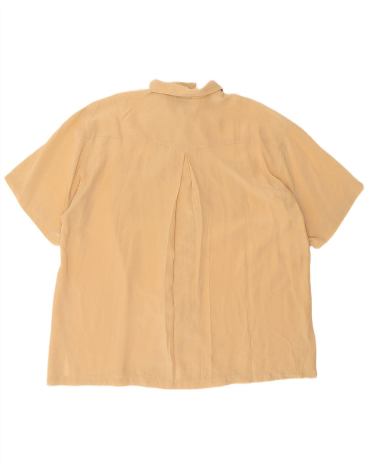 Marella Blusa de manga corta extragrande para mujer IT 42 Medium Beige