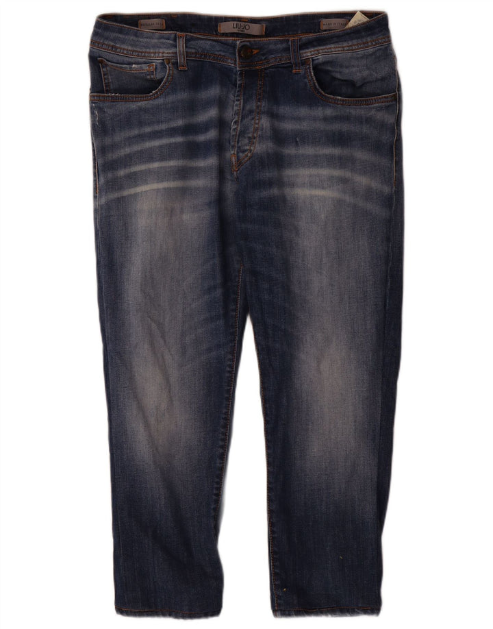 Liu Jo Jeans ajustados regulares para hombre IT 49 Medium W34 L25 Algodón azul