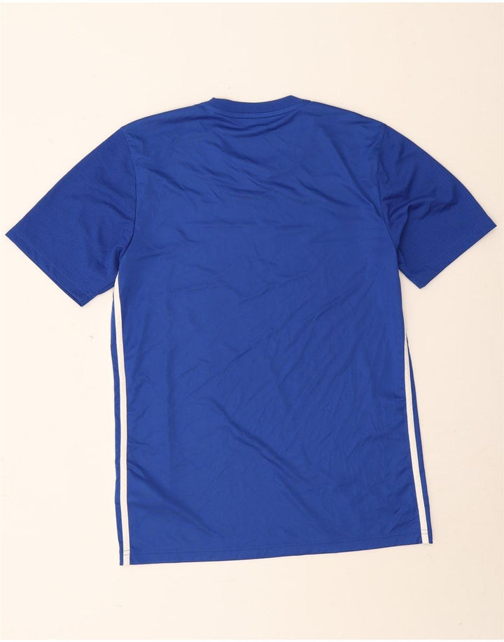 Adidas Hombre Aeroready Slim Fit Graphic Camiseta Top Poliéster Azul Medio
