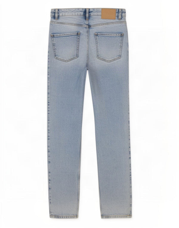 Zara Jeans Cónicos De Cintura Alta Para Mujer EU 32 2XS W22 L27 Algodón Azul