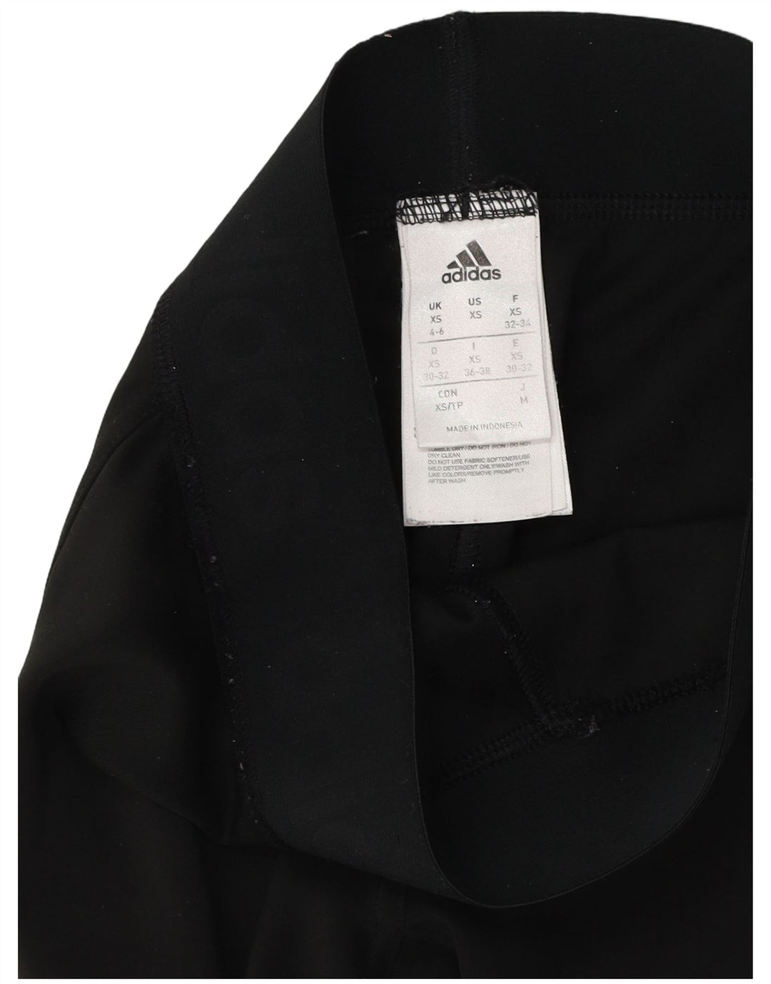 Adidas Leggings para mujer UK 4/6 XS Negro Colorblock Poliéster