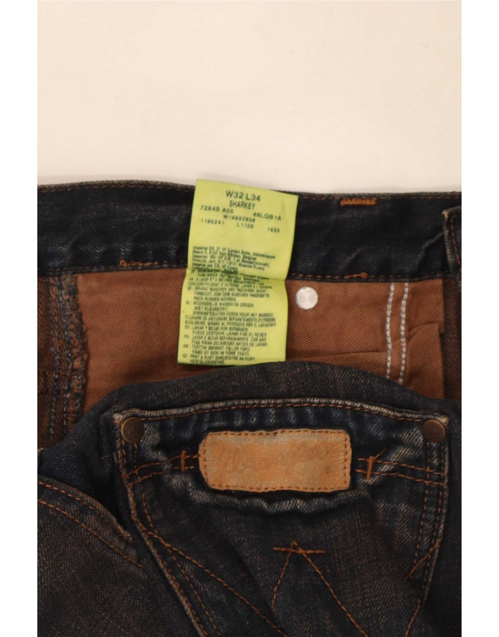 Wrangler Vaqueros Sharkey Bootcut para Hombre W32 L34 Algodón Azul Marino