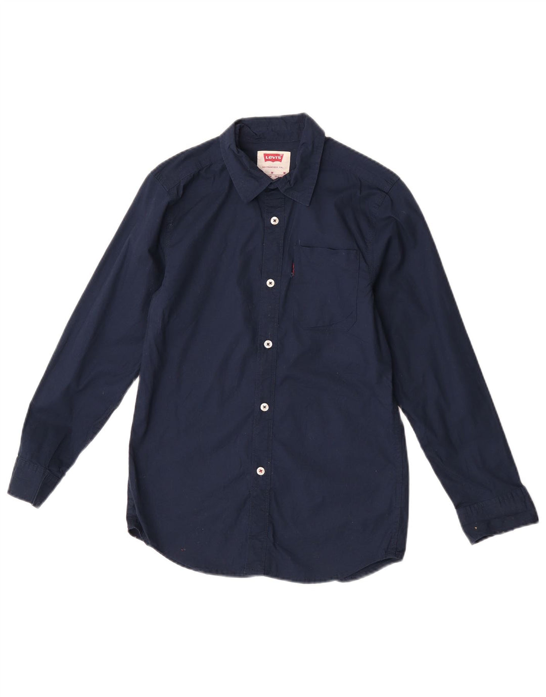Camisa Levi's Niño 10-11 Años Mediana Azul Marino Algodón