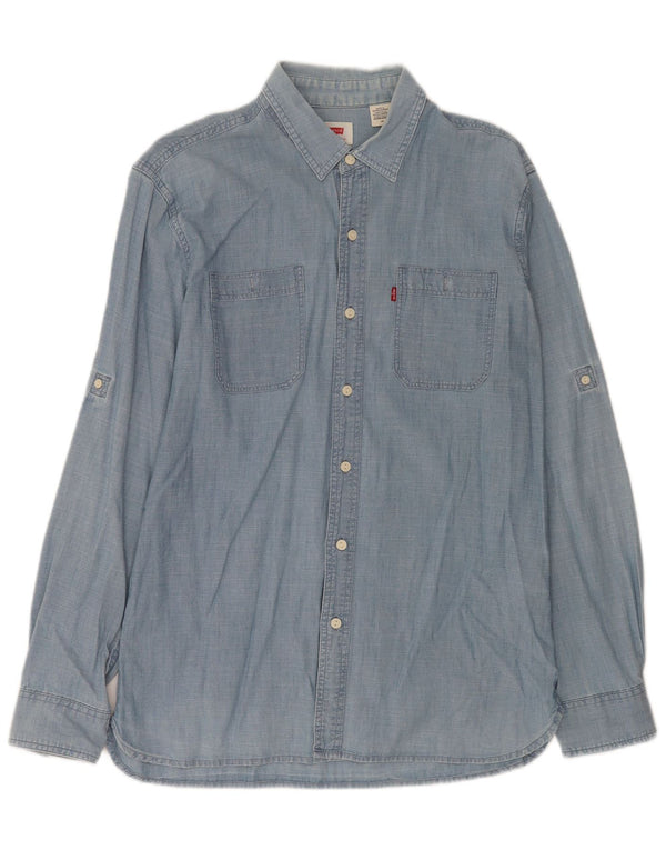 LEVI'S Camisa vaquera para hombre Algodón azul grande