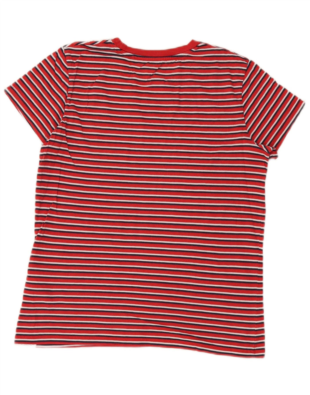 LEVI'S Hombre Camiseta Top Small Rojo Rayas Algodón