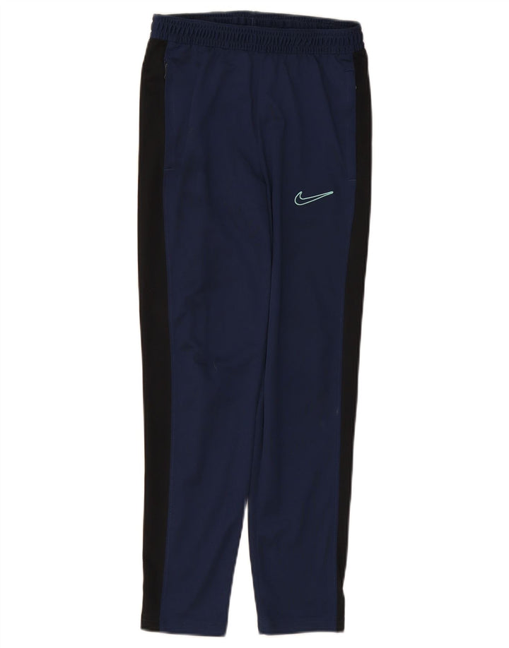 NIKE Pantalones de chándal Dri Fit para niños, 10-11 años, tamaño mediano, azul marino