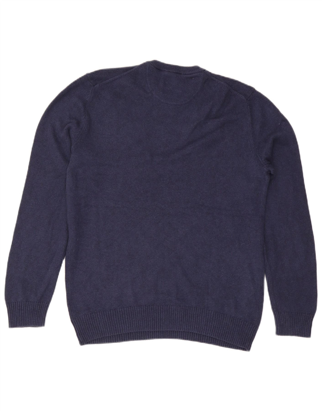 Jersey con cuello en V para hombre White Stuff de algodón azul marino mediano