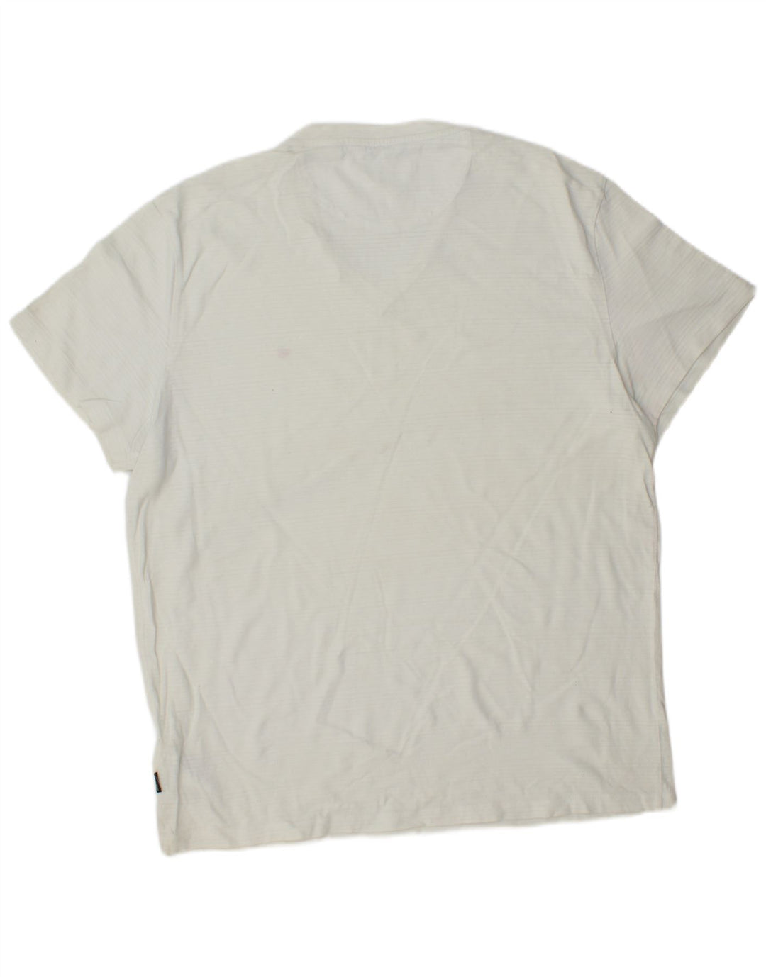 CALVIN KLEIN Camiseta para hombre Top grande de algodón a rayas blancas