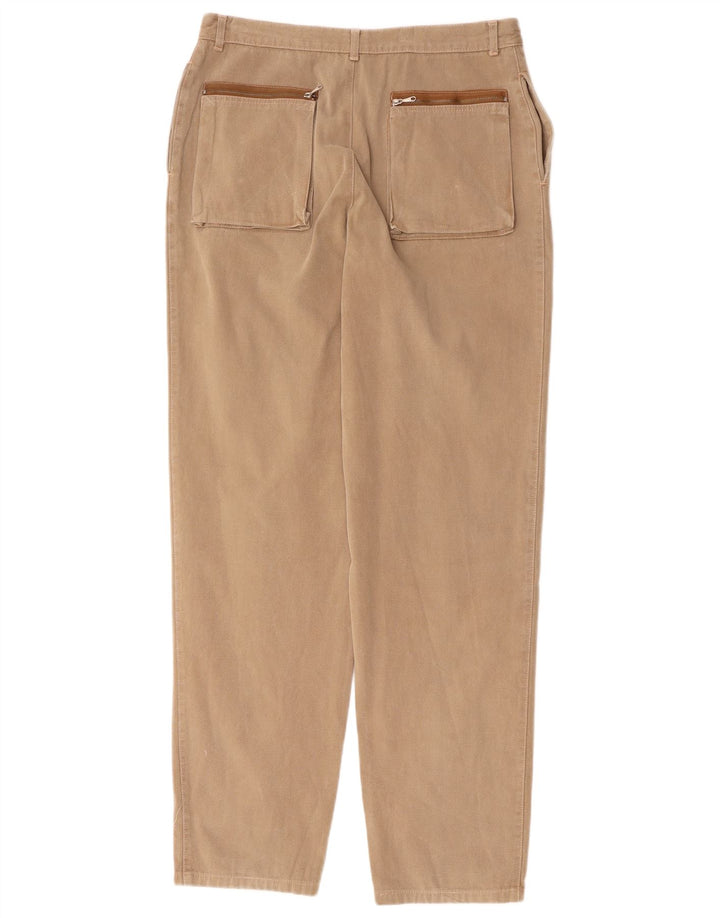 VINTAGE Pantalones cargo cónicos para mujer W32 L33 Marrón