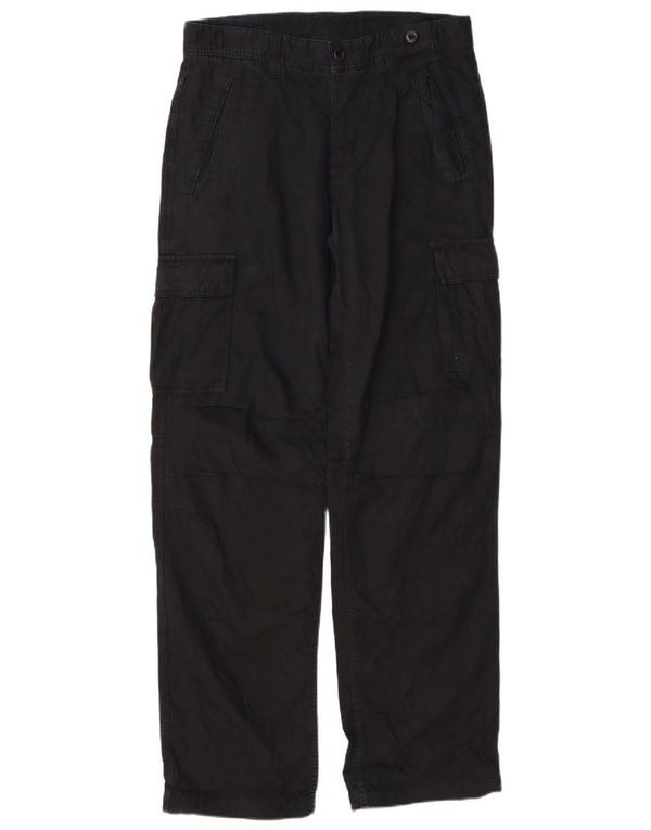 Zara Pantalón cargo recto para hombre EU 40 Medium W31 L32 Algodón azul marino