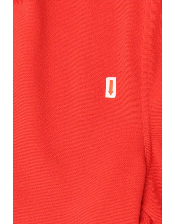 ADIDAS Pantalones cortos deportivos con gráficos para hombre, poliéster rojo pequeño