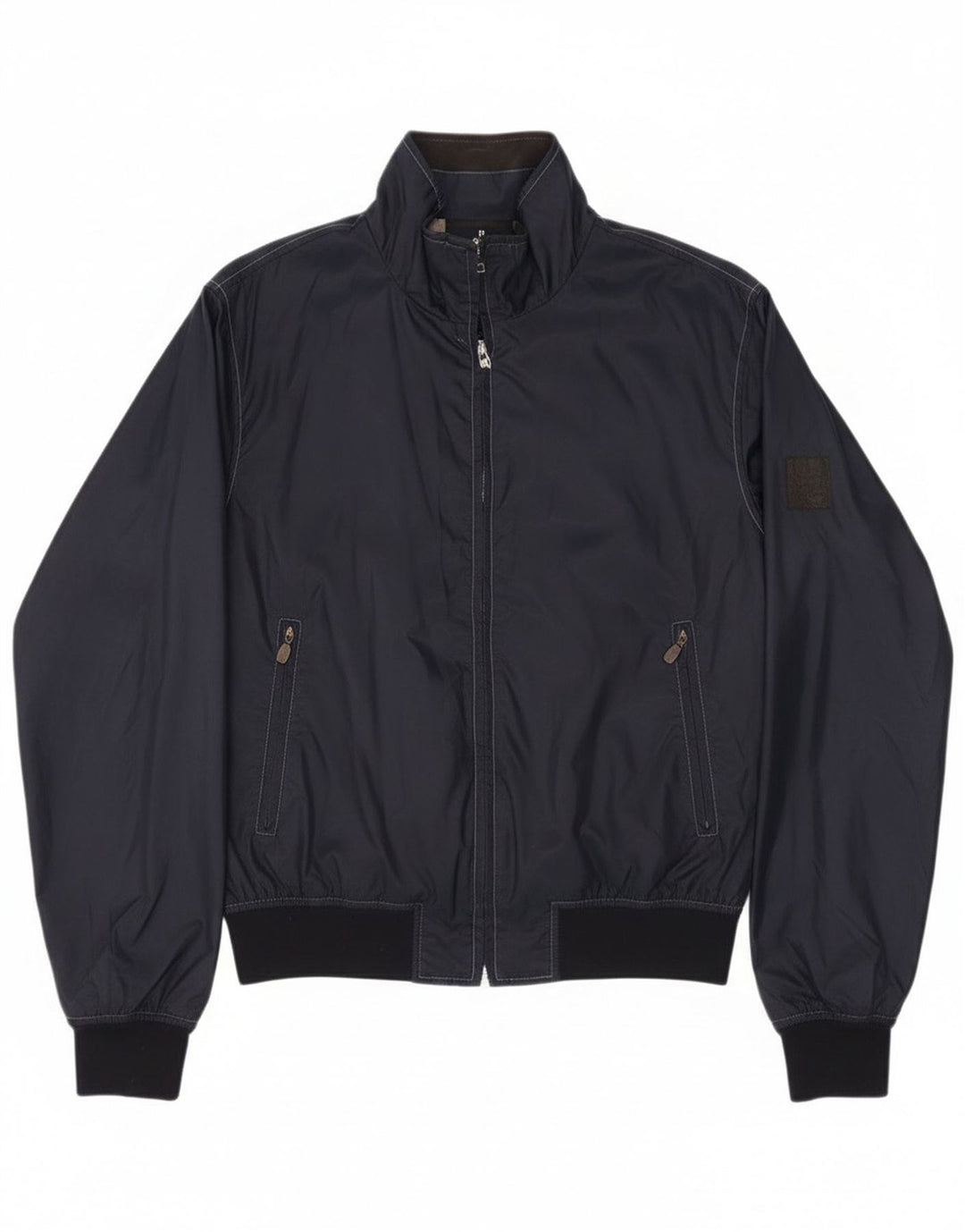Belstaff Chaqueta Bomber para Mujer UK 14 Medium Azul Marino Nylon