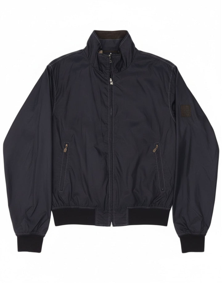 Belstaff Chaqueta Bomber para Mujer UK 14 Medium Azul Marino Nylon