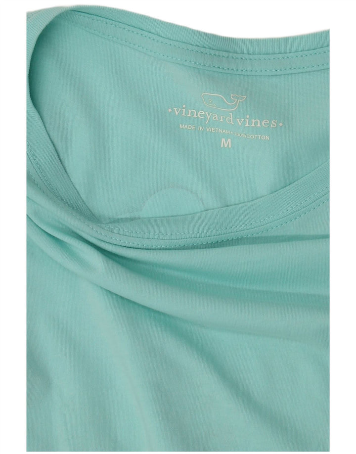 Vineyard Vines Top gráfico para mujer manga larga UK 44 Algodón azul medio