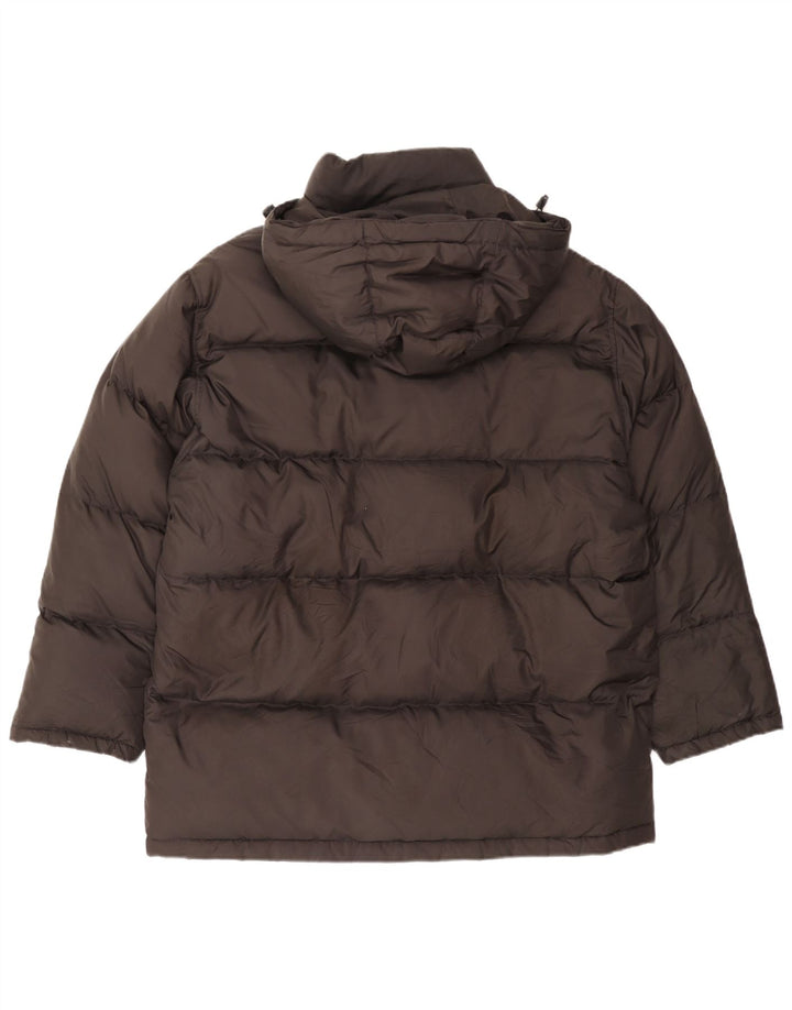 Belfe Chaqueta acolchada con capucha para hombre UK 40 Large Poliéster negro