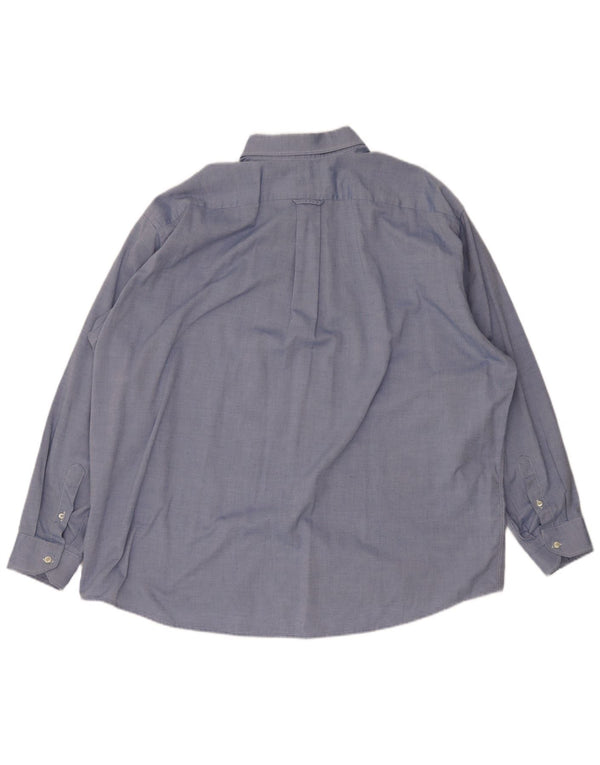 Camisa Lacoste Hombre Talla 45 XL Algodón Azul